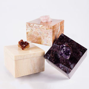 Mactan Crystal Stone and Citrine Box