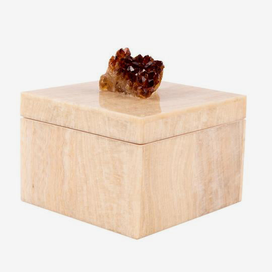 Mactan Crystal Stone and Citrine Box